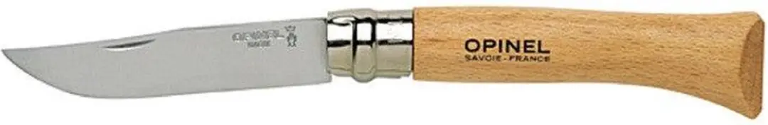 Opinel Zakmes Inox No. 10 - Houten Handvat - afbeelding 2 van 3