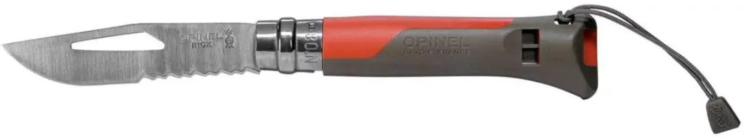 Opinel No. 08 Outdoor Zakmes - RVS - Rood - afbeelding 4 van 5