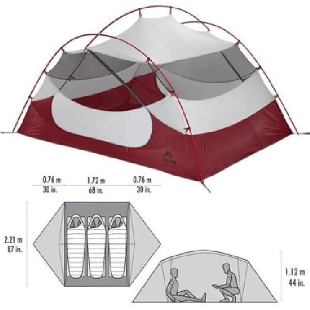 MSR Mutha Hubba NX Tent - 3 Persoons - afbeelding 5 van 6
