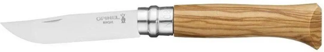 Opinel N°08 Zakmes - Olijfhout - afbeelding 4 van 6