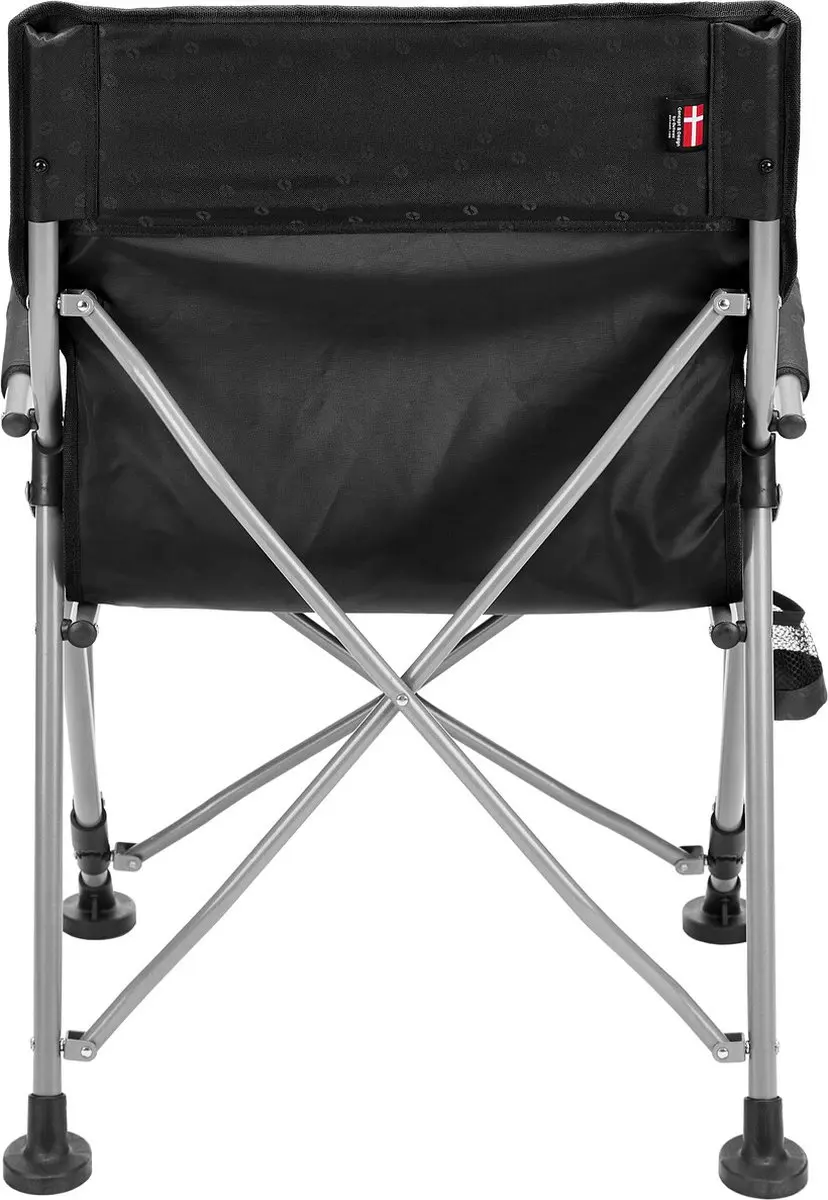 Outwell Campo Campingstoel - Zwart/Zilver - afbeelding 2 van 6