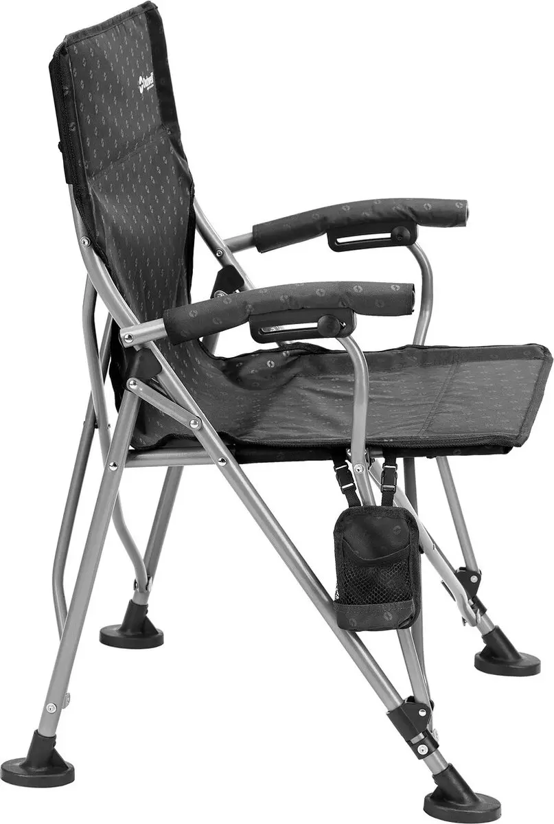 Outwell Campo Campingstoel - Zwart/Zilver - afbeelding 3 van 6