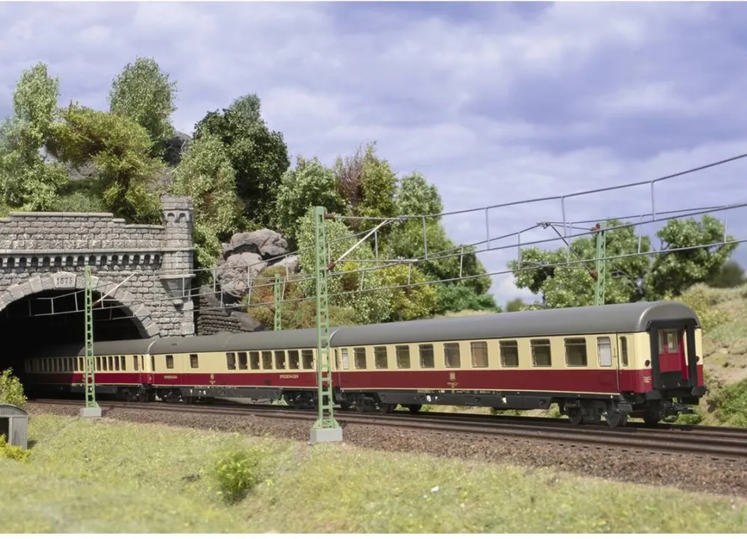 Märklin Sneltreinwagon Apmz 121 H0 - 43861 - Veelkleurig