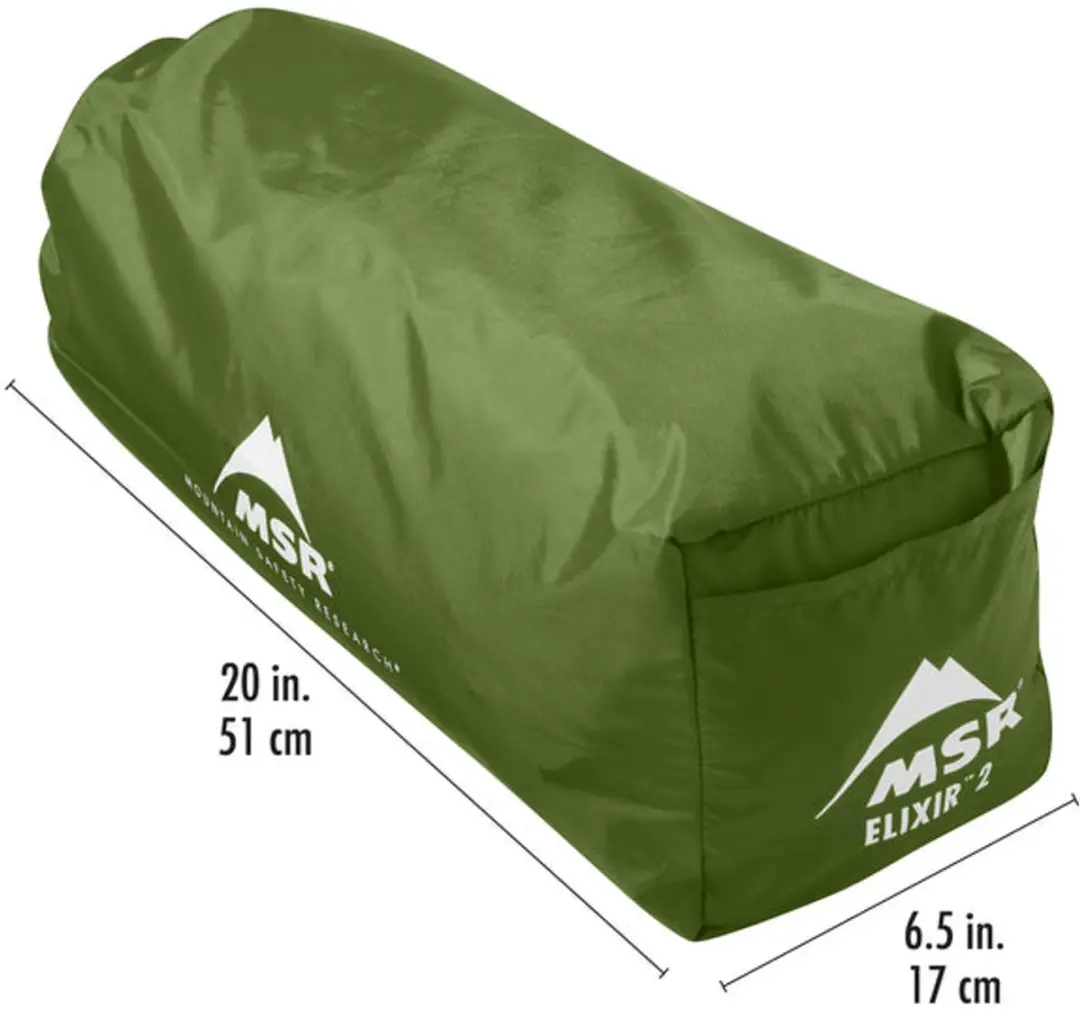 MSR - tent - koepeltent - lichtgewicht - kamperen - outdoor - Elixir 2 Tent - Green S26 - afbeelding 5 van 6