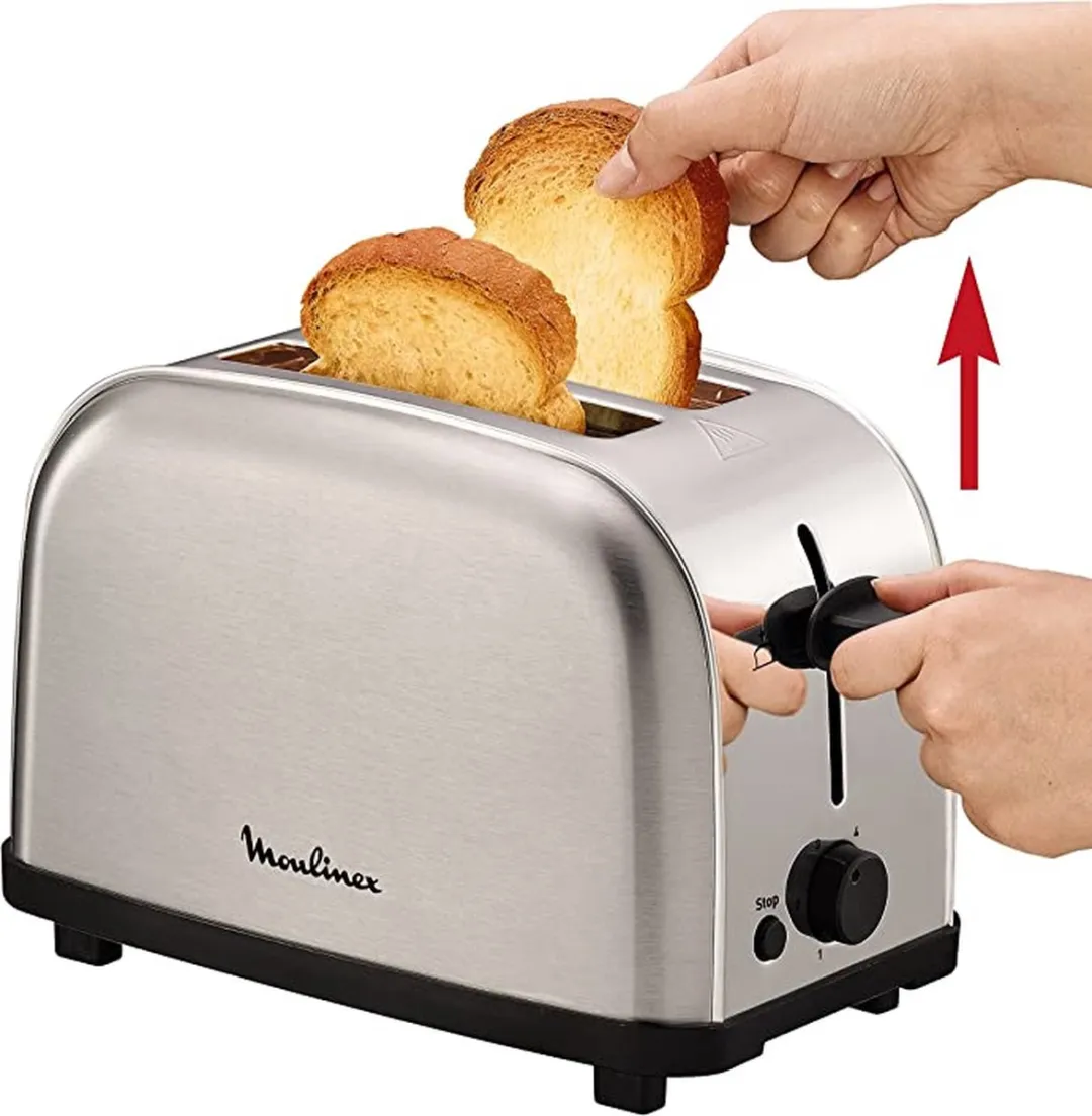 Moulinex LT330D Broodrooster 2 Sneden 700W - Rood