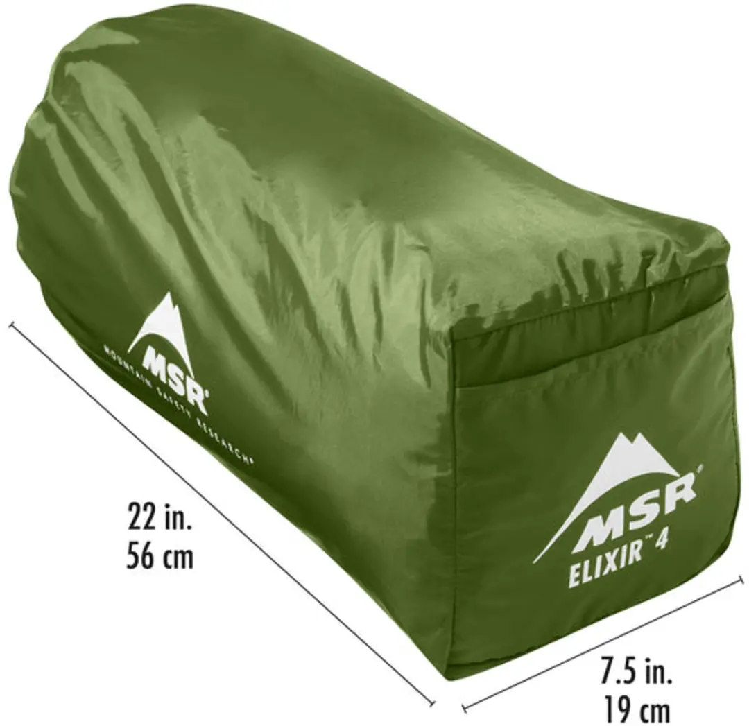 MSR Elixir 4 Tent - Koepeltent - Green - afbeelding 5 van 6