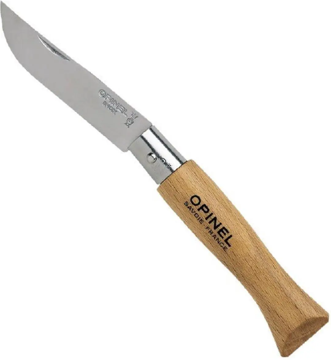Opinel Nº5 Zakmes - RVS Lemmet 6cm - Beukenhout - afbeelding 2 van 2