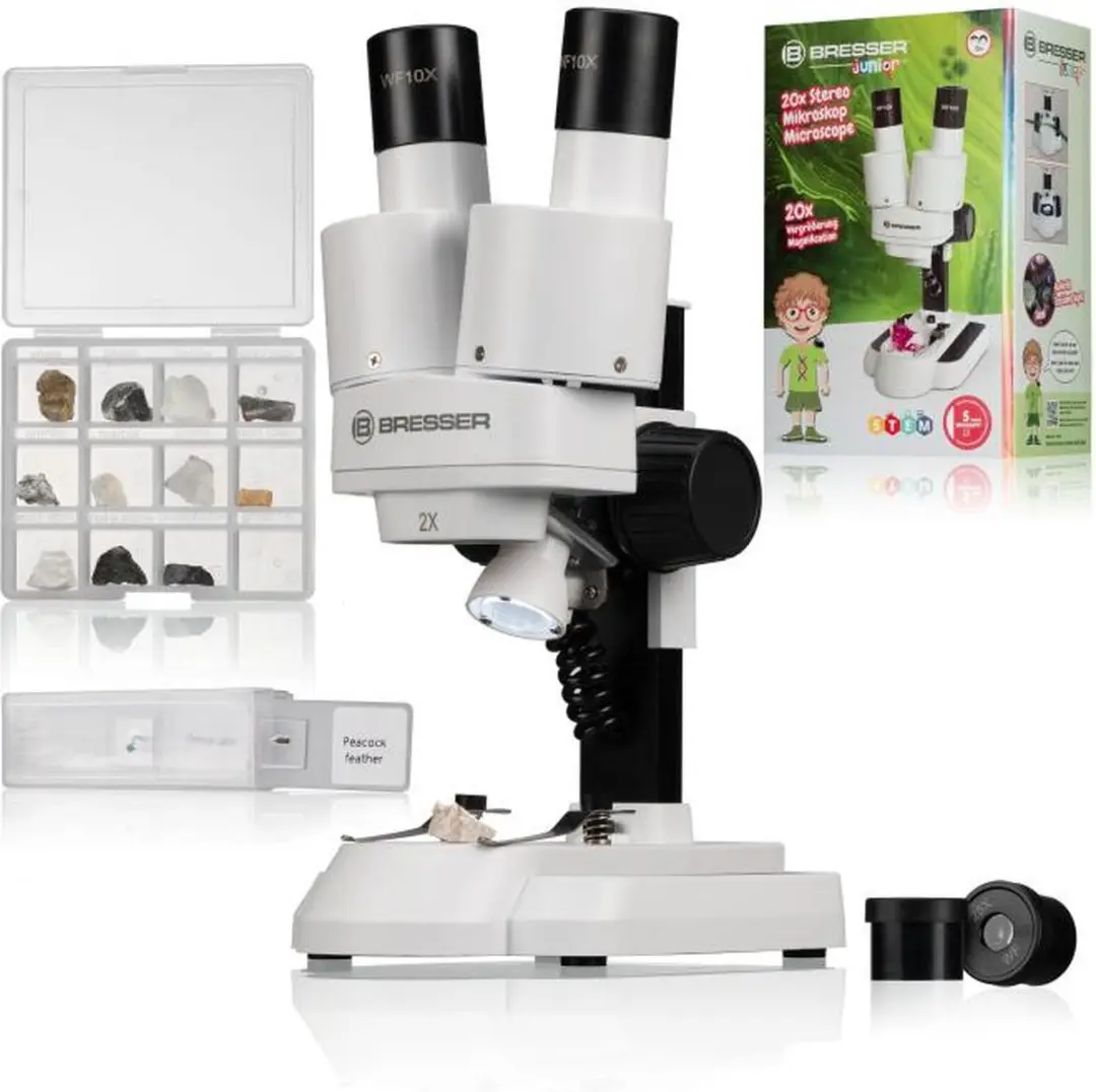 Bresser Optik Junior 20-50 8852001 Kindermicroscoop - Wit - afbeelding 6 van 6