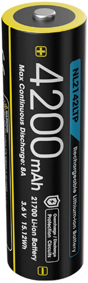 Nitecore NL2142LTP Oplaadbare Li-Ion batterij 4200mAh - afbeelding 3 van 4
