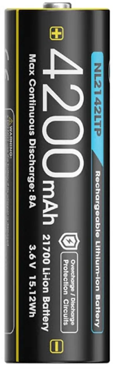 Nitecore NL2142LTP Oplaadbare Li-Ion batterij 4200mAh - afbeelding 4 van 4