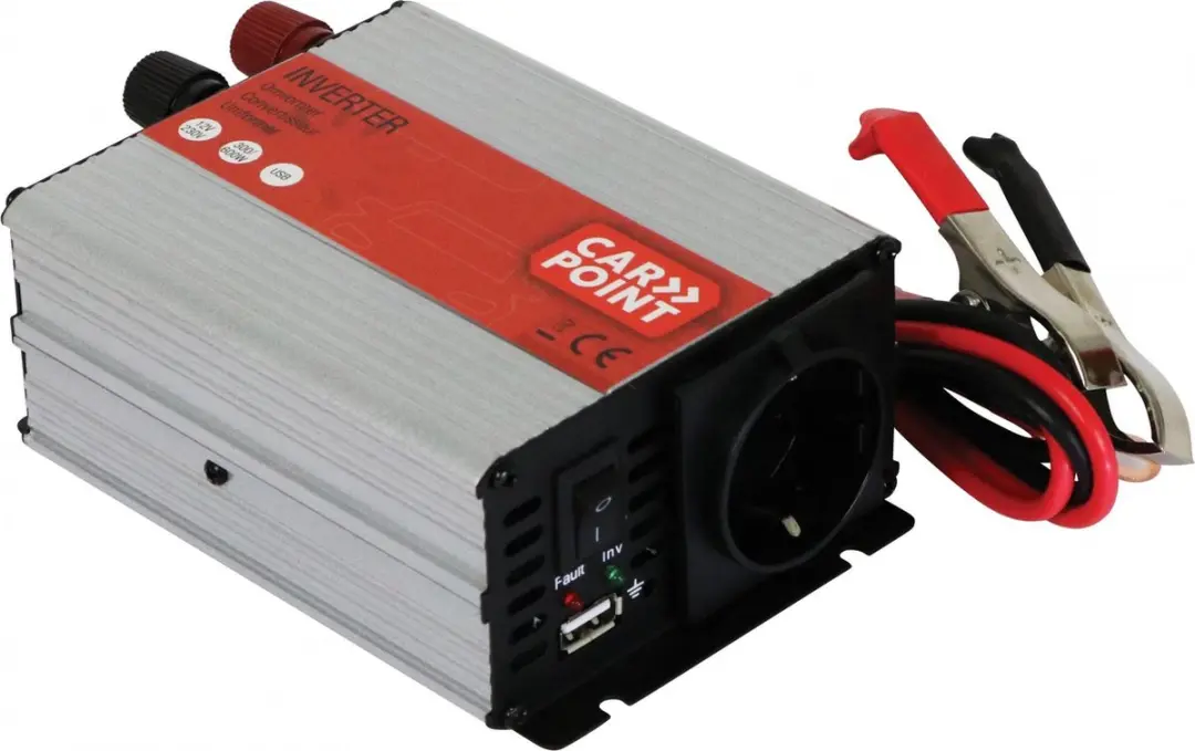 Carpoint Omvormer 12V naar 230V 600W - 1200W Piek - USB