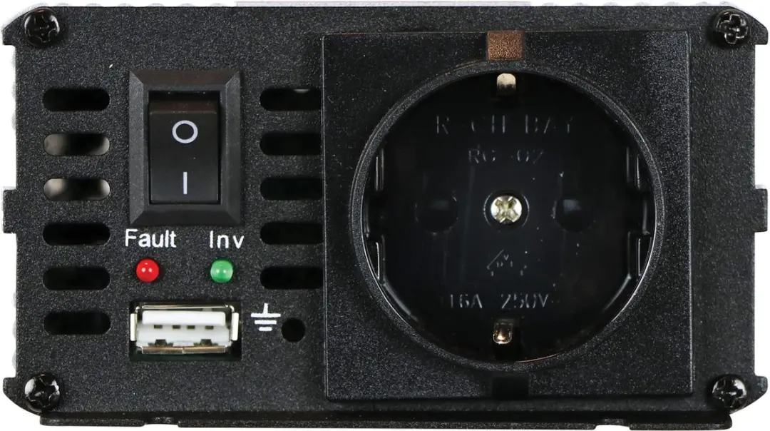 Carpoint Omvormer 12V naar 230V 600W - 1200W Piek - USB - afbeelding 2 van 6