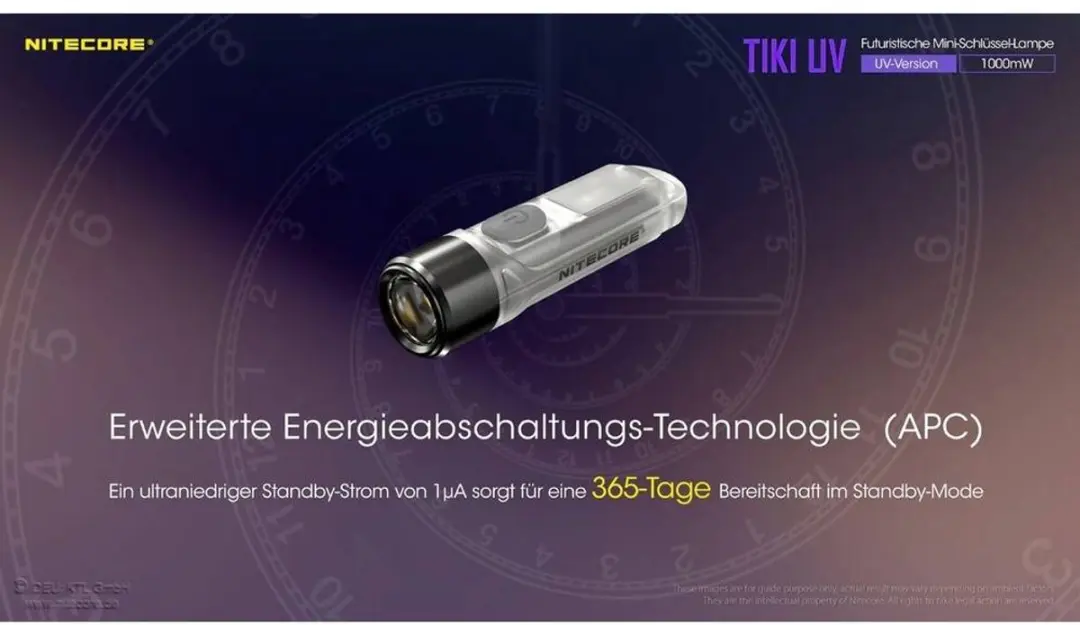 Nitecore TIKI UV NC-TIKIUV Zaklamp - 70 lm - Zwart - afbeelding 3 van 6