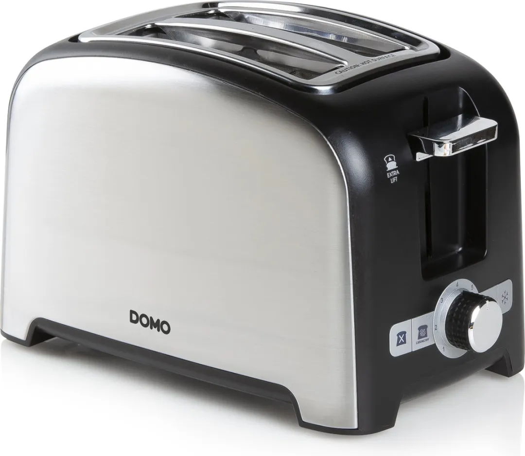 Domo DO959T Broodrooster 2 Sleuven - Zwart - afbeelding 4 van 6