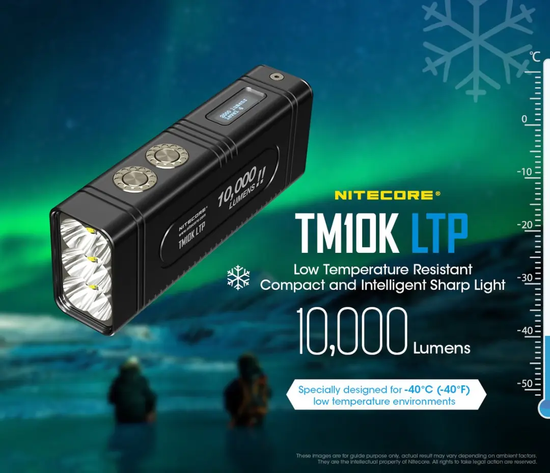 Nitecore TM10K LTP Zaklamp - 10.000 lumen - Zwart - afbeelding 2 van 5