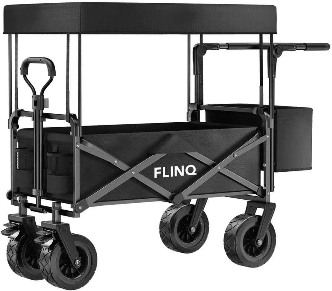 FlinQ Bolderkar met Dak tot 100 KG