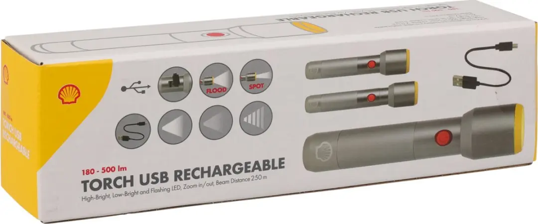 Shell C22-300310 Zaklantaarn - Aluminium 17cm - afbeelding 3 van 3
