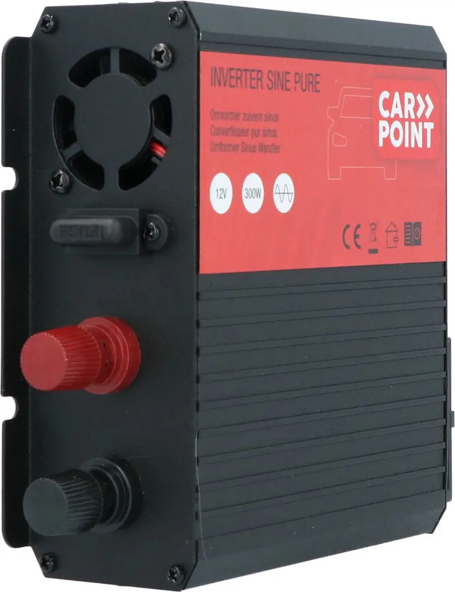 Carpoint Zuivere Sinus Omvormer 12V naar 230V - 300W - afbeelding 2 van 6