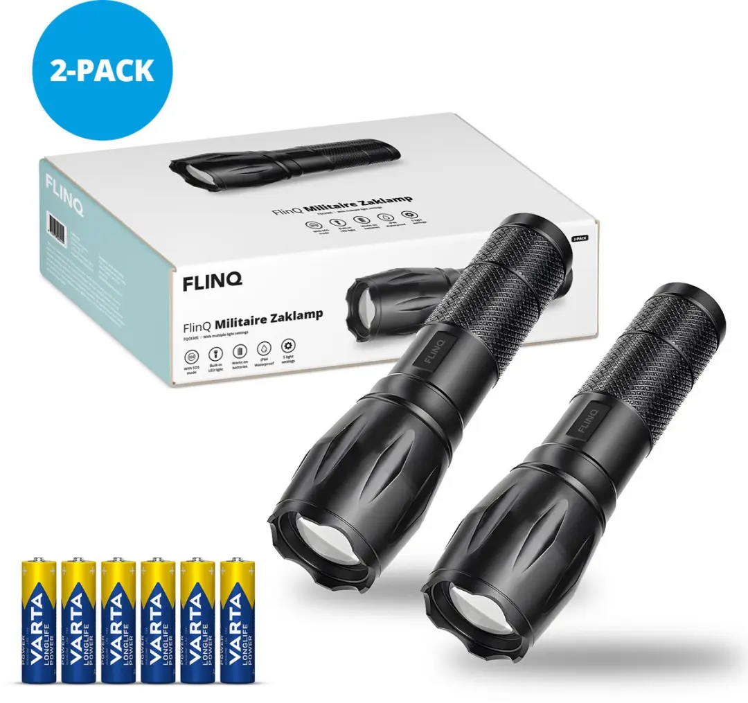 FlinQ Militaire Zaklamp