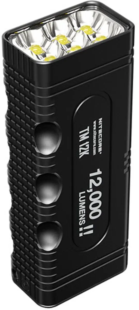 Nitecore TM12K Tiny Monster Zaklamp - 12.000 lumen - Zwart - afbeelding 6 van 6