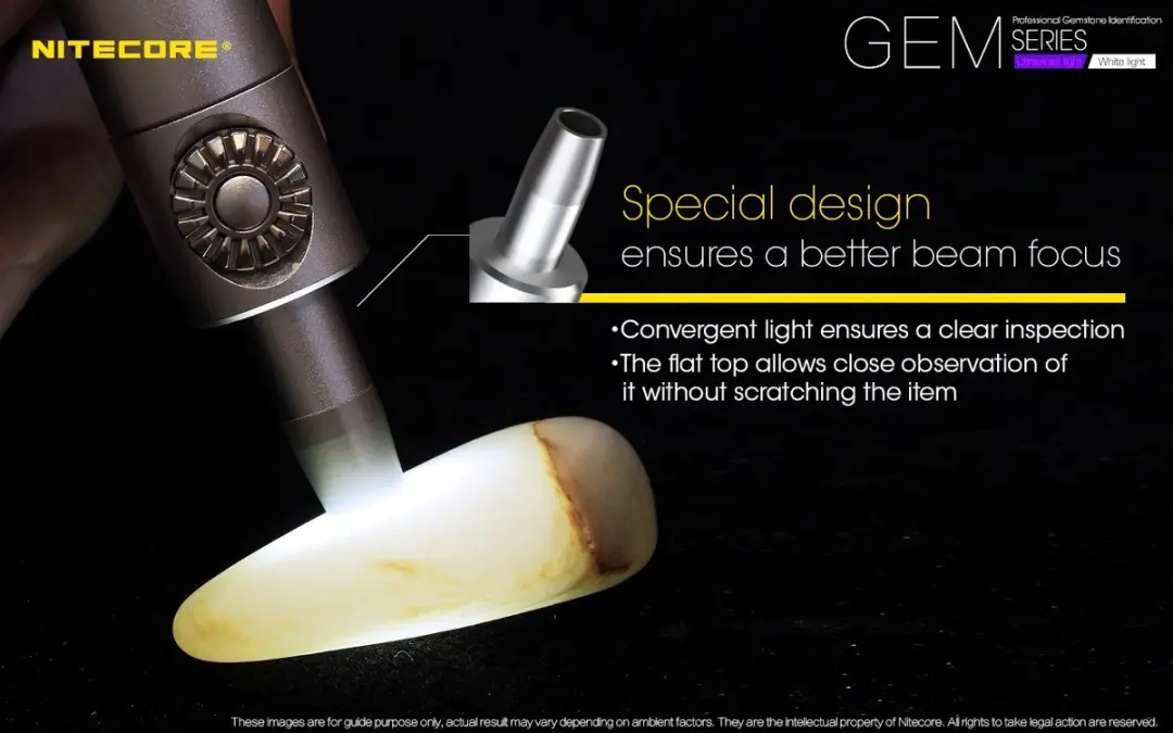 Nitecore GEM8 Penlamp voor edelstenen - 500Lm - afbeelding 4 van 6