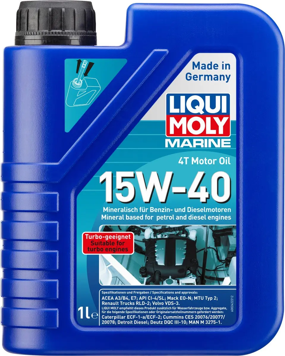 Liqui Moly Marine 4T Motor Oil 15W-40 1 liter