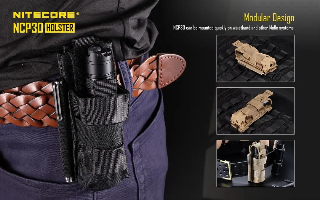 Nitecore NCP30 Tactische Molle Holster - Zwart - afbeelding 3 van 4