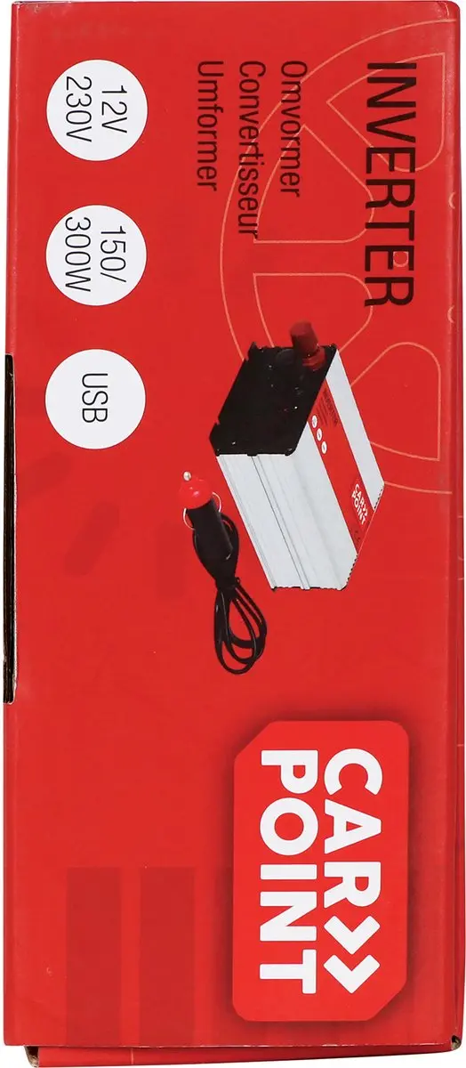 Carpoint Omvormer 12V-230V 150W - Frans/Belgisch stopcontact - afbeelding 5 van 6