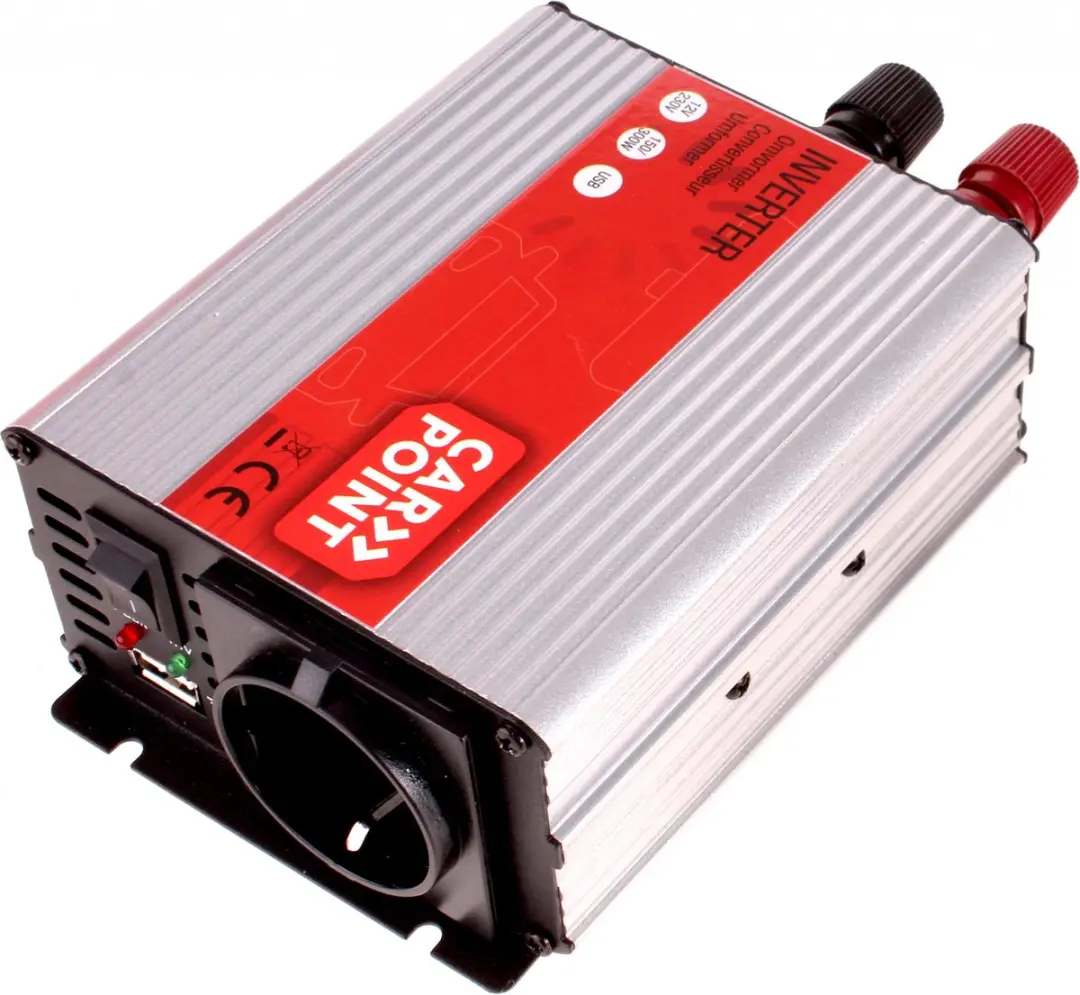 Carpoint Omvormer 12V-230V 150W - Frans/Belgisch stopcontact - afbeelding 2 van 6