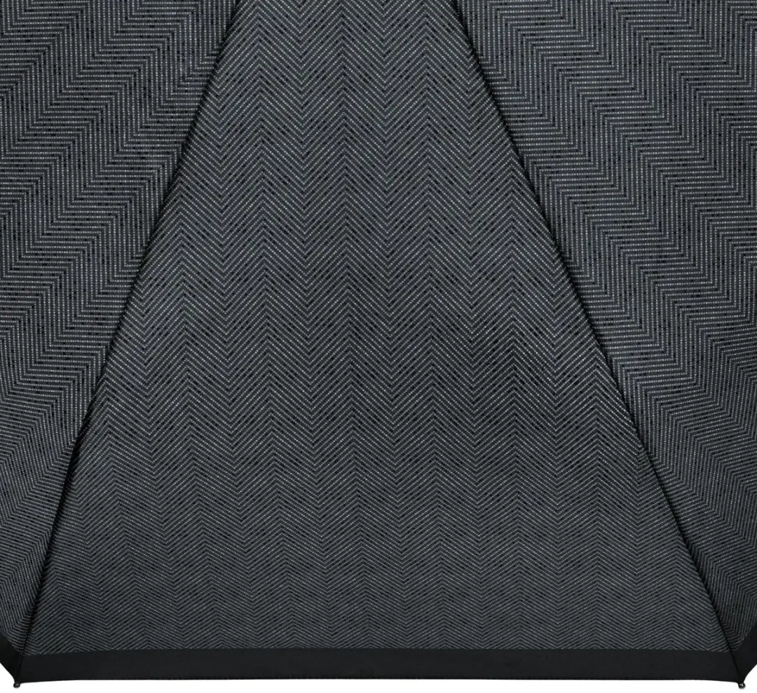 HUGO BOSS Pocket Umbrella Chevron Paraplu - Dark Grey - afbeelding 5 van 6