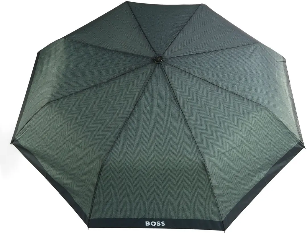 HUGO BOSS Pocket Umbrella Chevron Paraplu - Dark Grey - afbeelding 2 van 6
