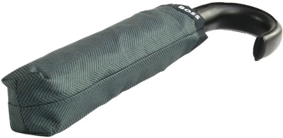 HUGO BOSS Pocket Umbrella Chevron Paraplu - Dark Grey - afbeelding 3 van 6