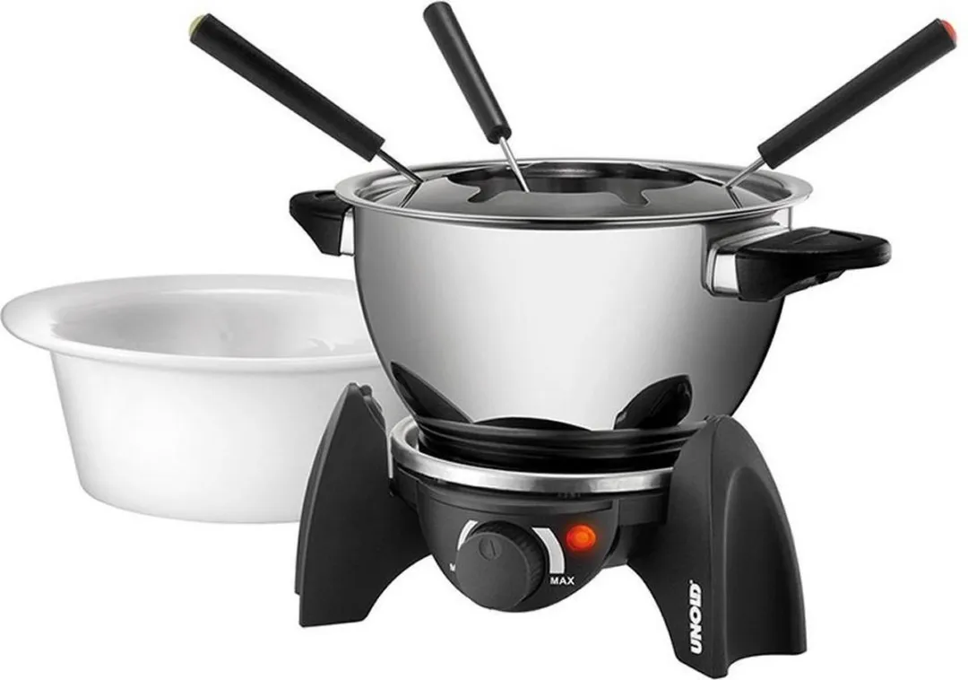 Unold 48615 Fondue voor 6 Personen RVS/Zwart