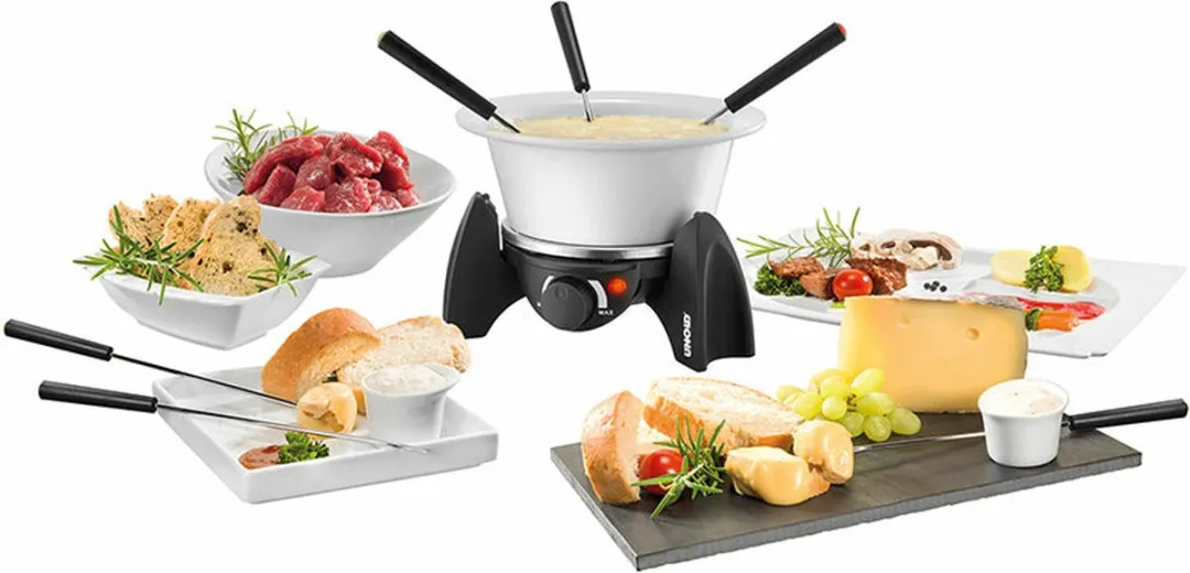 Unold 48615 Fondue voor 6 Personen RVS/Zwart