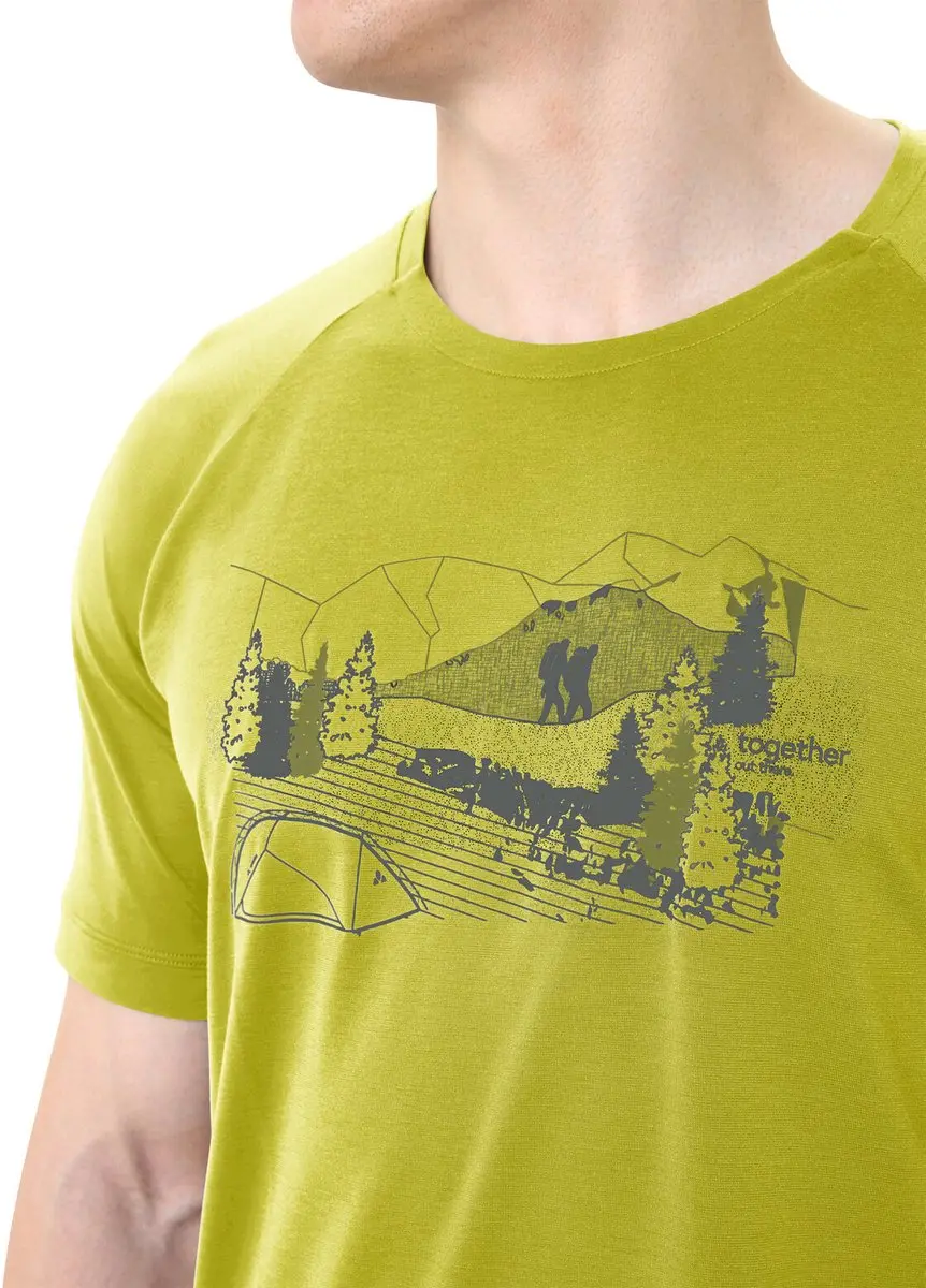 VAUDE Gleann II T-Shirt Heren - XL - Light Leaf - afbeelding 4 van 6