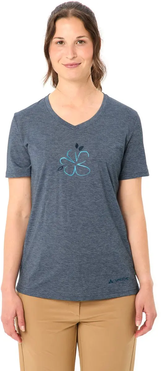 VAUDE Skomer print T-shirt III, functioneel shirt, dames outdoor sport t-shirt, reguliere pasvorm - afbeelding 5 van 6