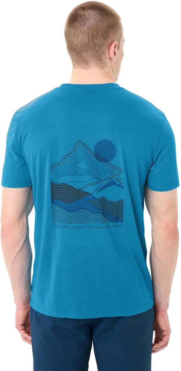 VAUDE Tekoa III Heren T-Shirt - Active Blue - XL - afbeelding 6 van 6