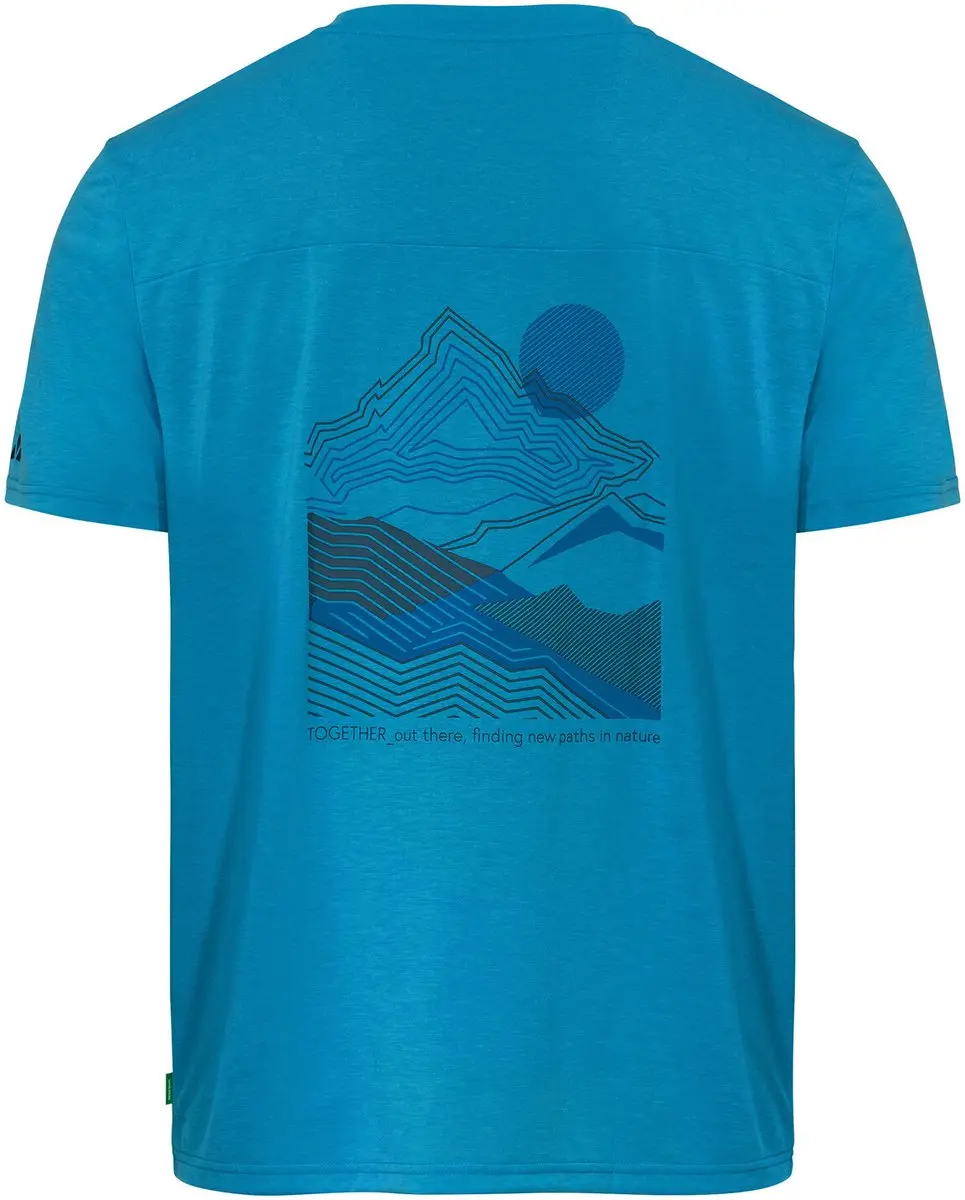 VAUDE Tekoa III Heren T-Shirt - Active Blue - XL - afbeelding 2 van 6