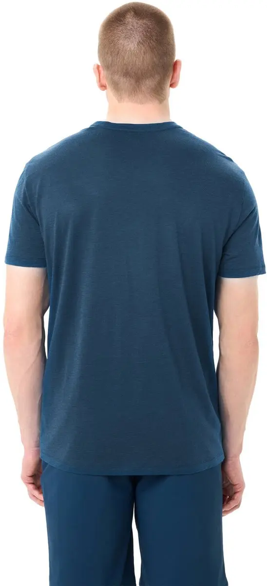 VAUDE Tekoa Wool T-shirt - Dark Sea/Blue, L - afbeelding 6 van 6
