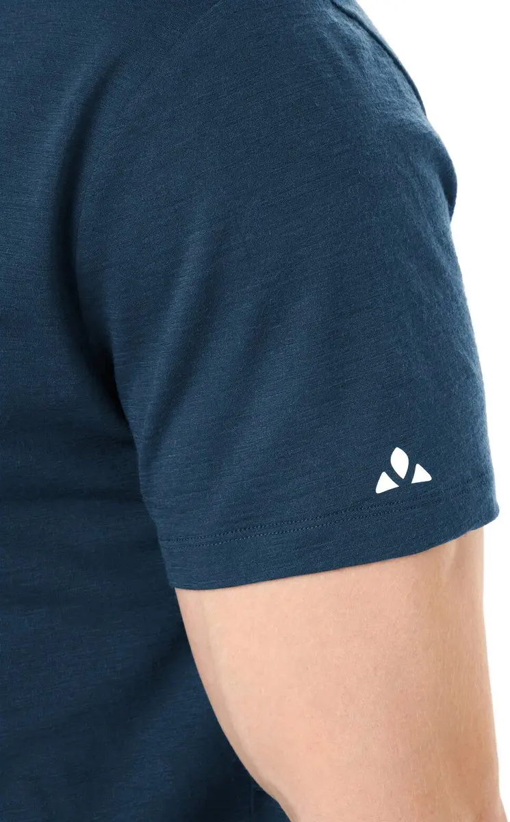 VAUDE Tekoa Wool T-shirt - Dark Sea/Blue, L - afbeelding 3 van 6