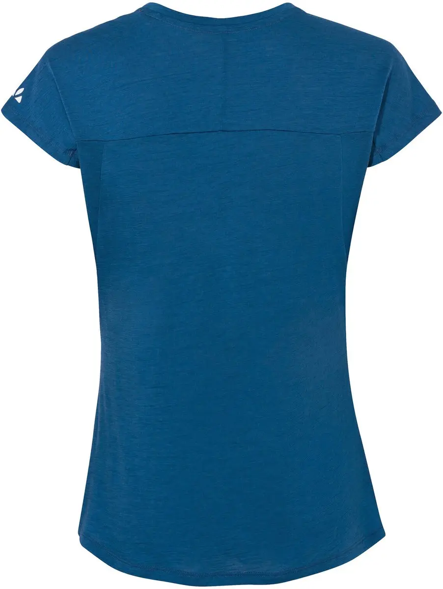 VAUDE Tekoa Wollen Dames T-Shirt - Shore Blue - afbeelding 2 van 6
