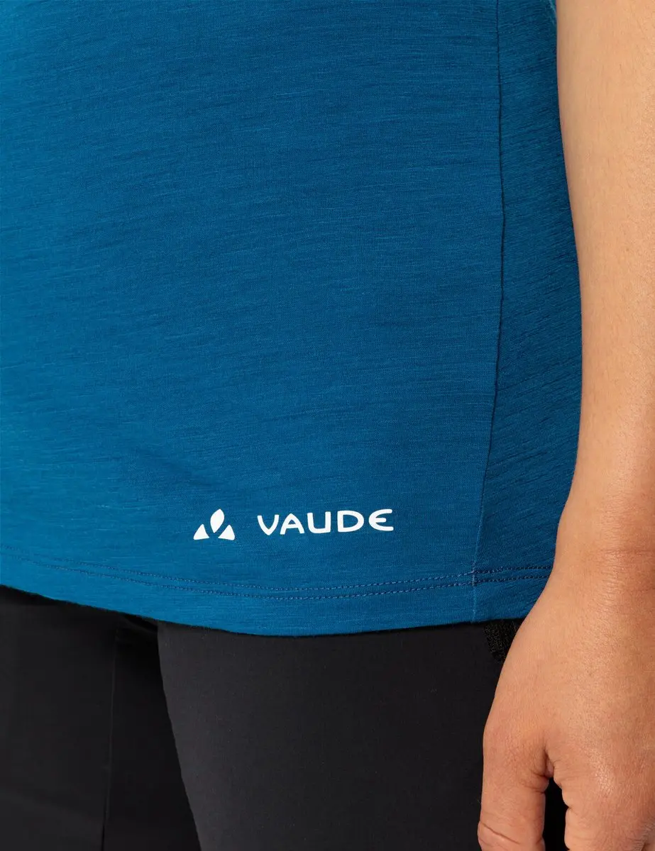 VAUDE Tekoa Wollen Dames T-Shirt - Shore Blue - afbeelding 3 van 6