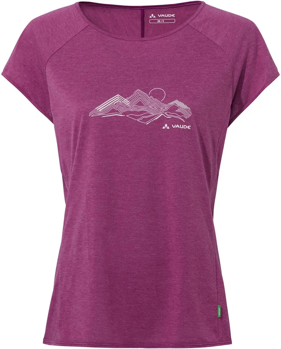 VAUDE Tekoa T-Shirt II, Functioneel Shirt, Dames Outdoor Sport T-shirtLosse pasvorm