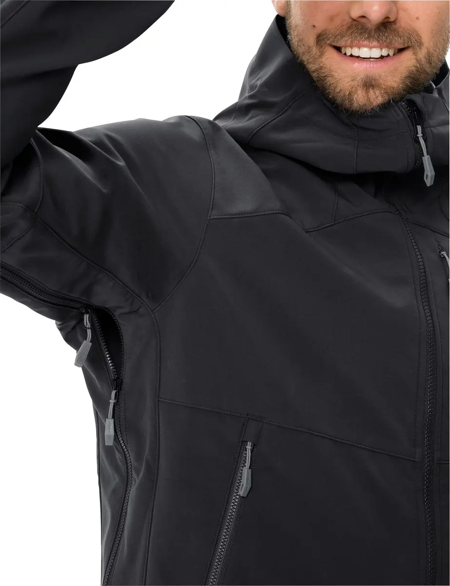 Vaude Roccia Ii Softshelljack Zwart 2XL Man - afbeelding 6 van 6