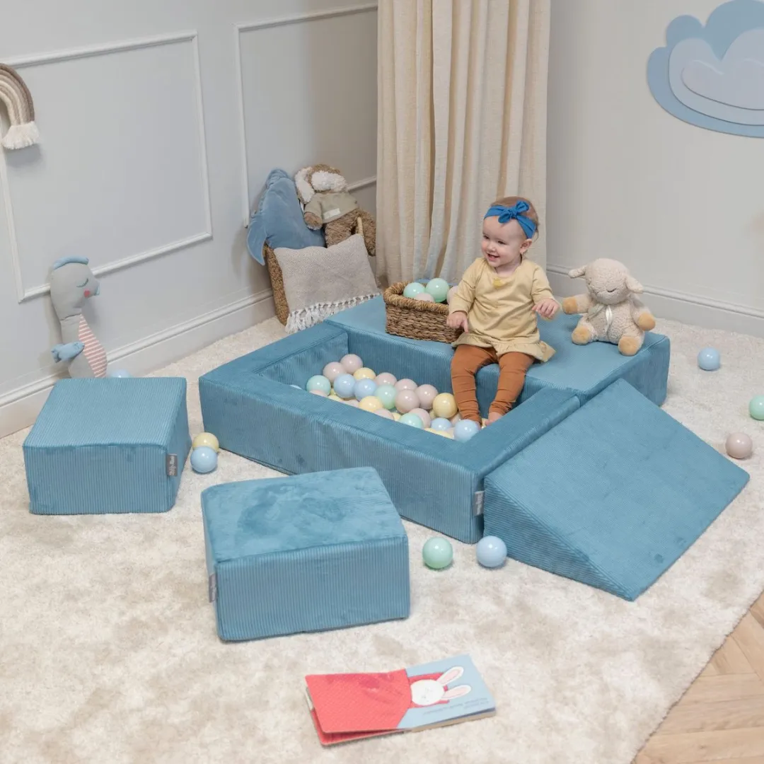 KiddyMoon Kinderkussen Blauw - Schuim 576336