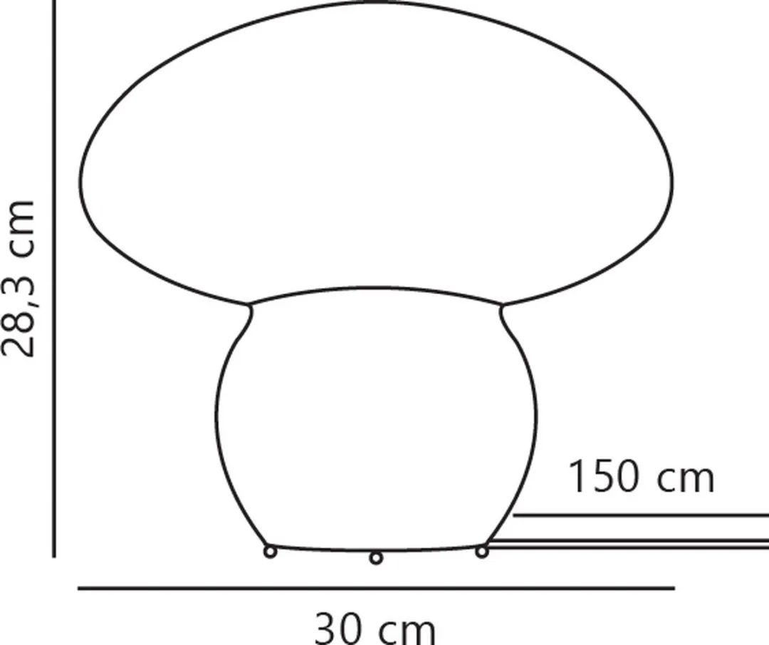 Nordlux Allie Tafellamp - E27 - Ø30cm - Natuur