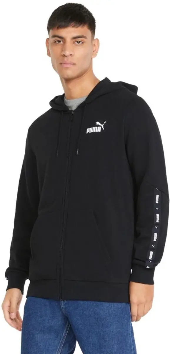 PUMA ESS+ Tape Full-Zip Hoodie Heren - afbeelding 5 van 5