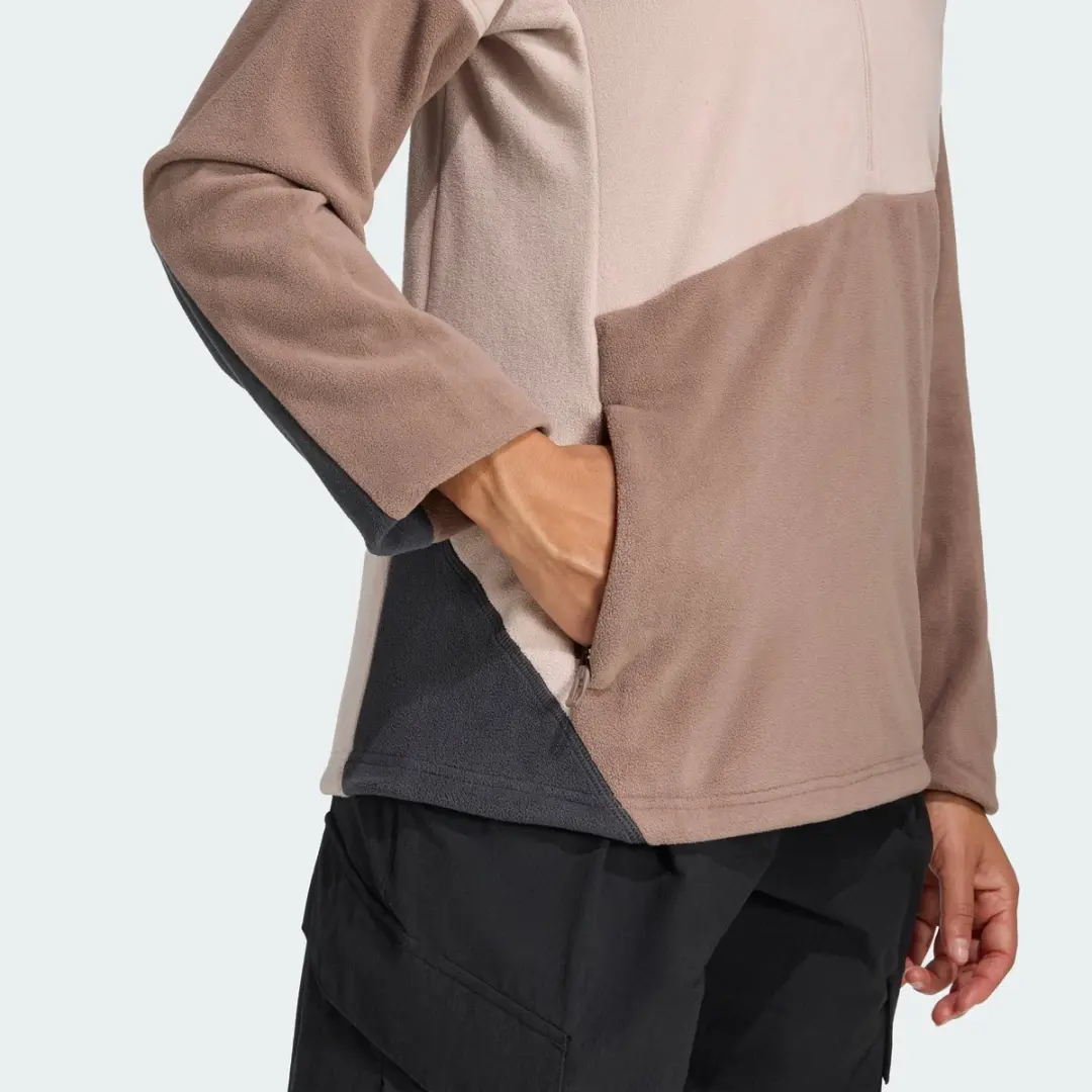 adidas Terrex Multi Climawarm Damesfleece - Bruin - afbeelding 2 van 6