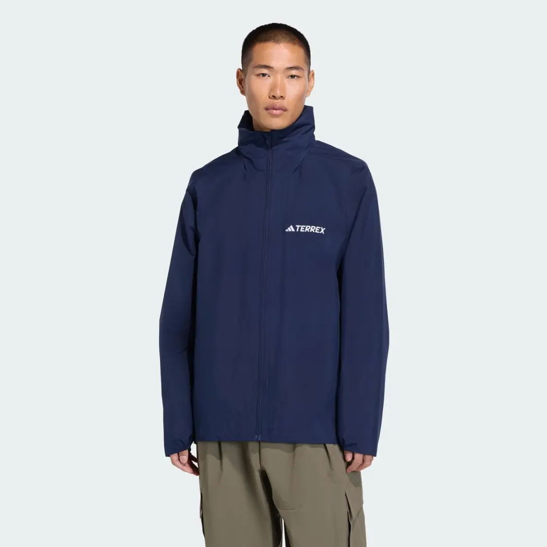 adidas Terrex Multi Essentials 2 Regenjack - Heren - Blauw - afbeelding 5 van 6