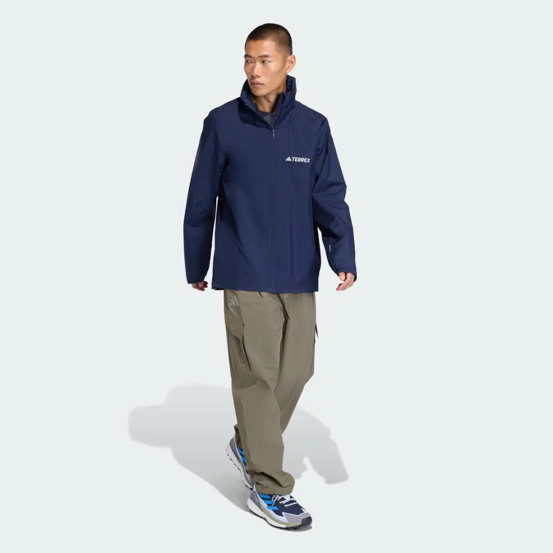 adidas Terrex Multi Essentials 2 Regenjack - Heren - Blauw - afbeelding 6 van 6